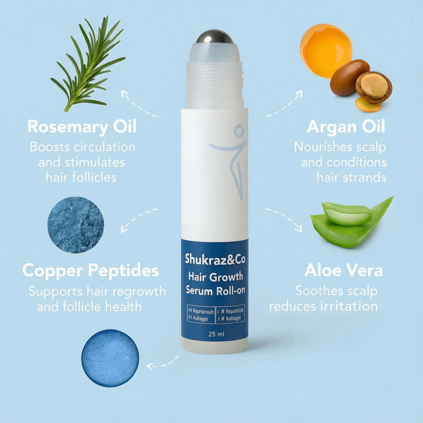 Shukraz&Co | Hair Growth Serum Roll-On