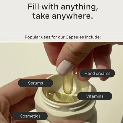 3Pcs Portable Magnetic Cosmetic Dispenser Travel Storage